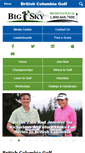 Mobile Screenshot of britishcolumbiagolf.org