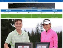 Tablet Screenshot of britishcolumbiagolf.org